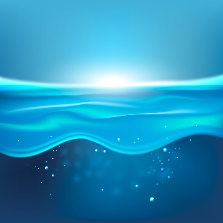 Vector ilustración realista del agua
