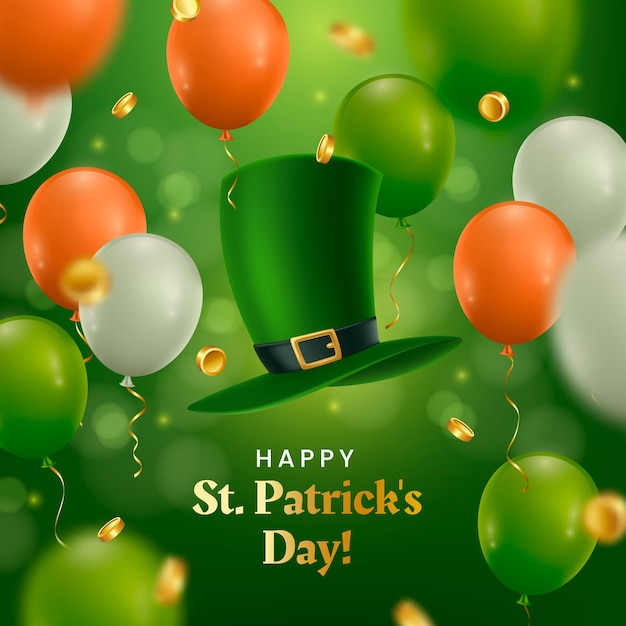 Vector ilustración realista de la celebración del día de san patricio