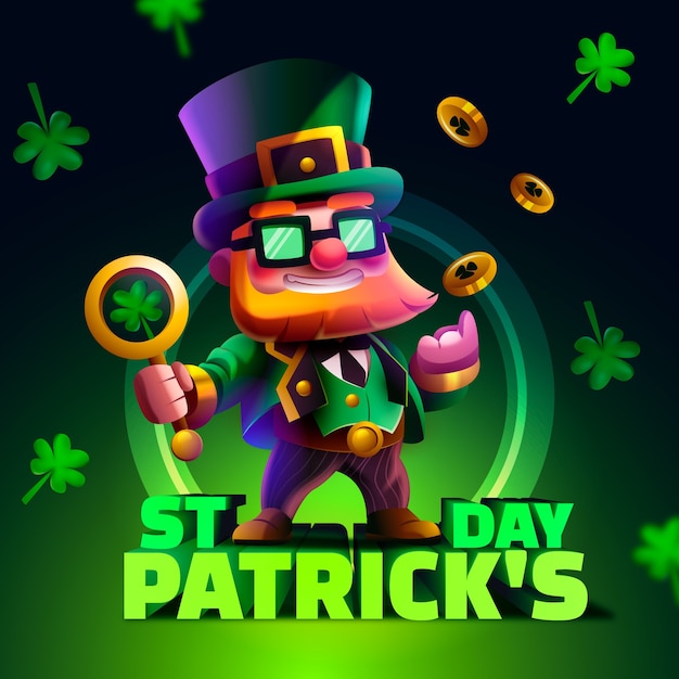 Vector ilustración realista para la celebración del día de san patricio.