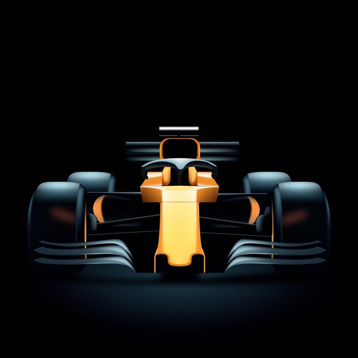 Vector ilustración realista del coche de f1