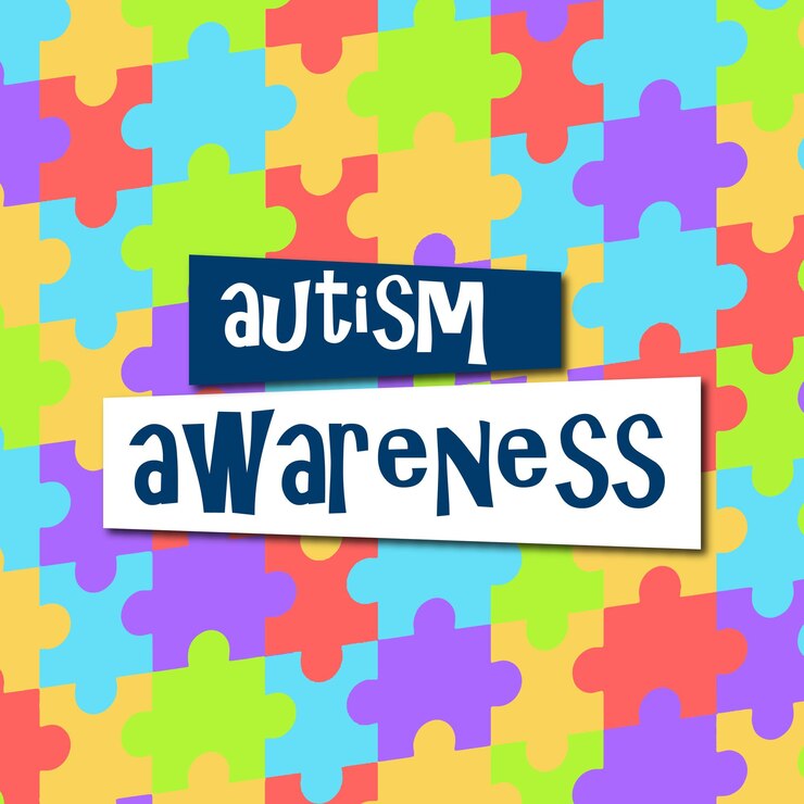 Ilustración realista del día mundial de la concienciación sobre el autismo