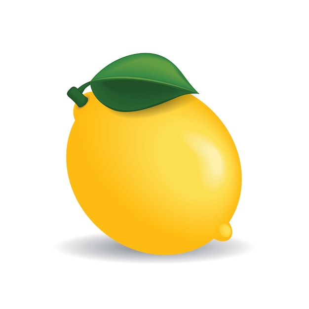 Ilustración realista de limón