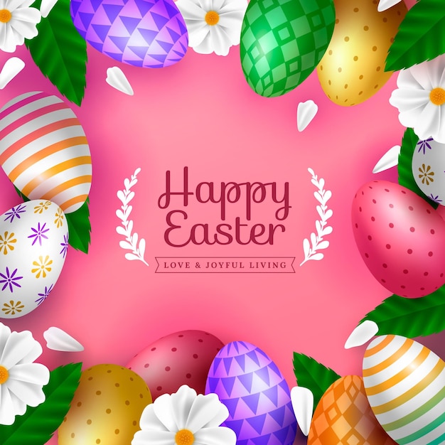 Ilustración realista de la Pascua