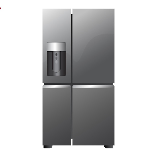 Ilustración realista del refrigerador