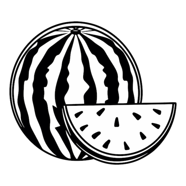 Ilustración de rebanada de sandía