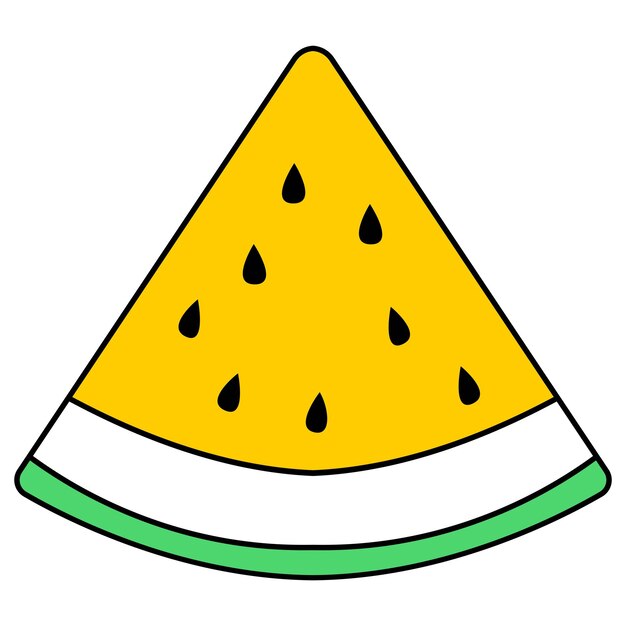 Ilustración de una rebanada de sandía
