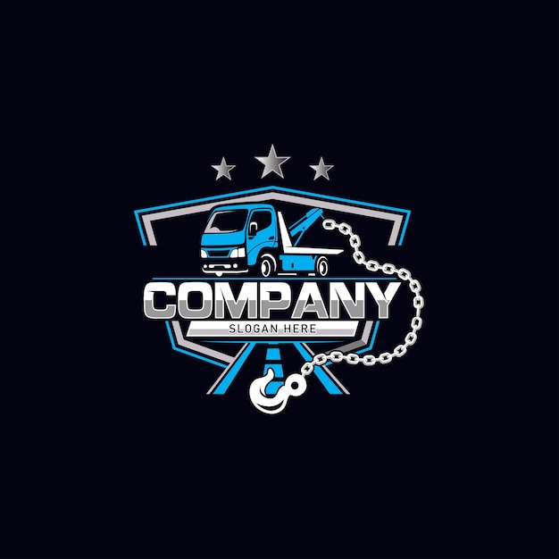 Ilustración de recuperación de logotipo de automóvil amplificador vectorial