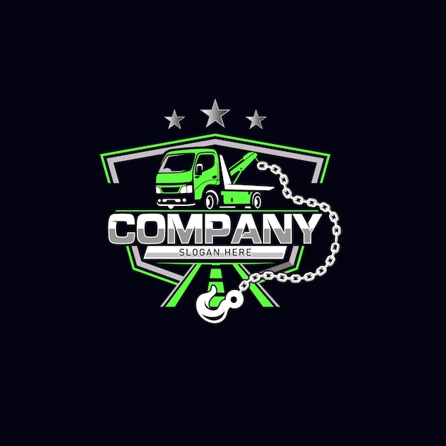 Ilustración de recuperación de logotipo de automóvil amplificador vectorial
