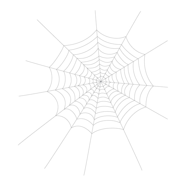 Ilustración de la red de araña Concepto del día de Halloween