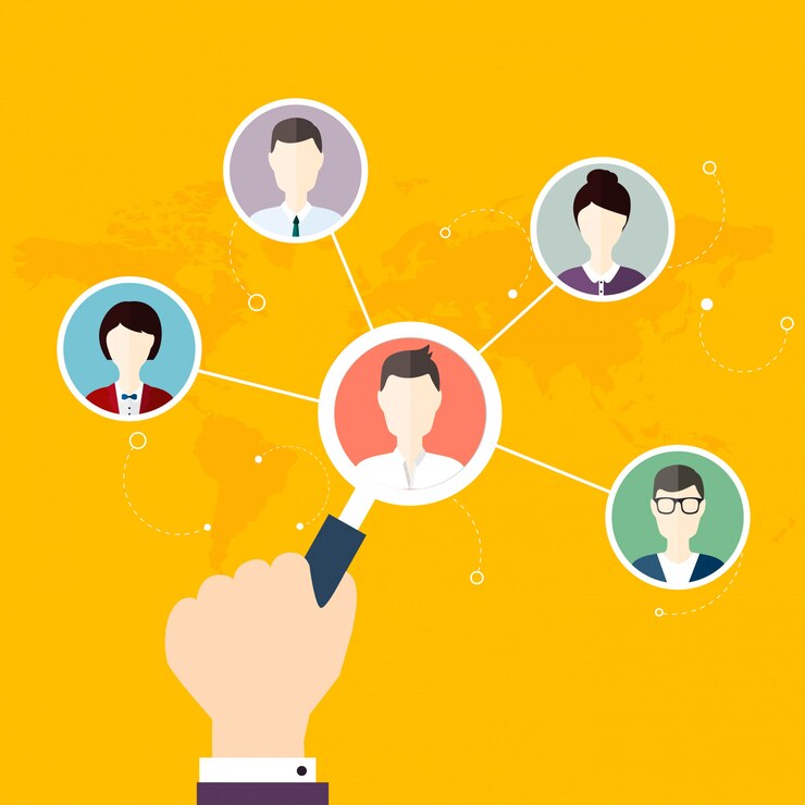 Vector ilustración de redes sociales