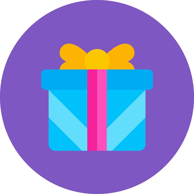 Ilustración de un regalo plano