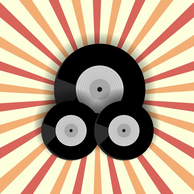 Vector ilustración de registro de vinilo