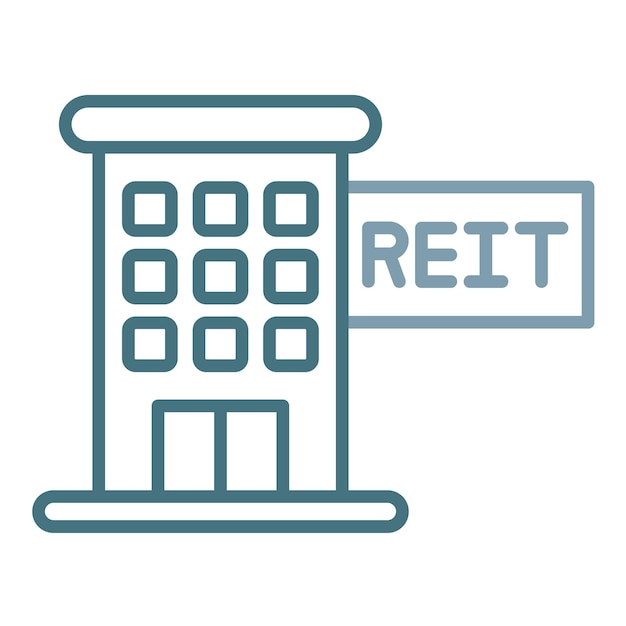 Vector ilustración de reit flat