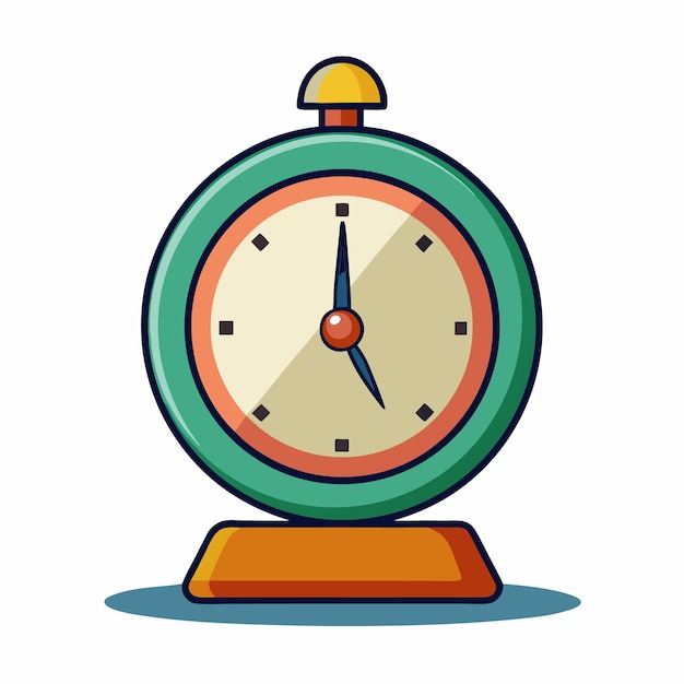 Ilustración de reloj de alarma retro