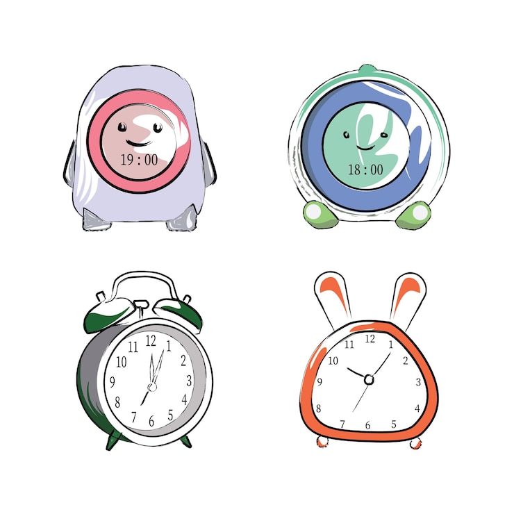 Vector ilustración de reloj despertador
