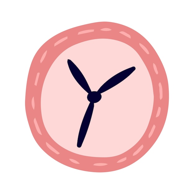 Ilustración de reloj de pared vectorial