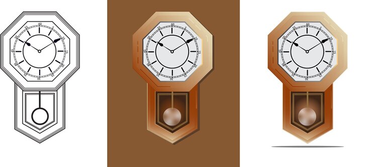 Vector ilustración de reloj reloj despertador ilustración de abuelo reloj de pared reloj ilustración del reloj ilusión