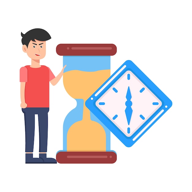 Vector ilustración del reloj