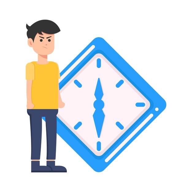 Vector ilustración del reloj