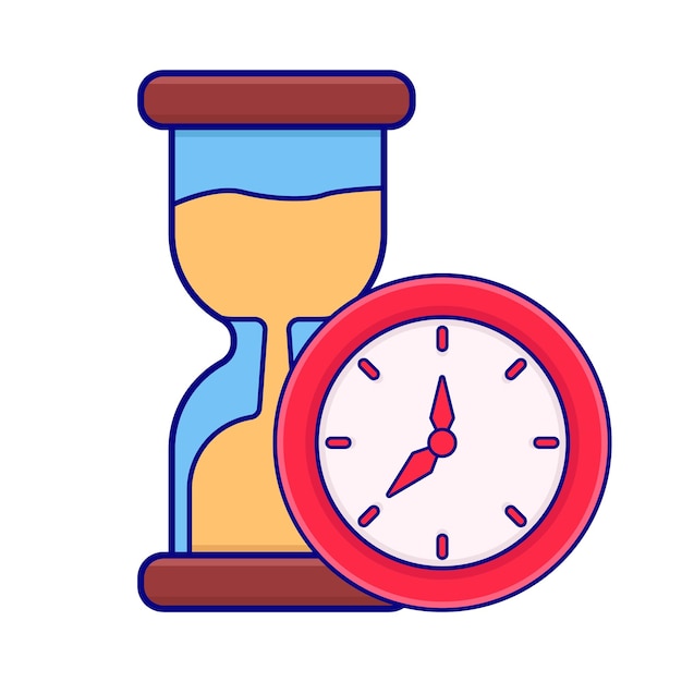 Ilustración de un reloj