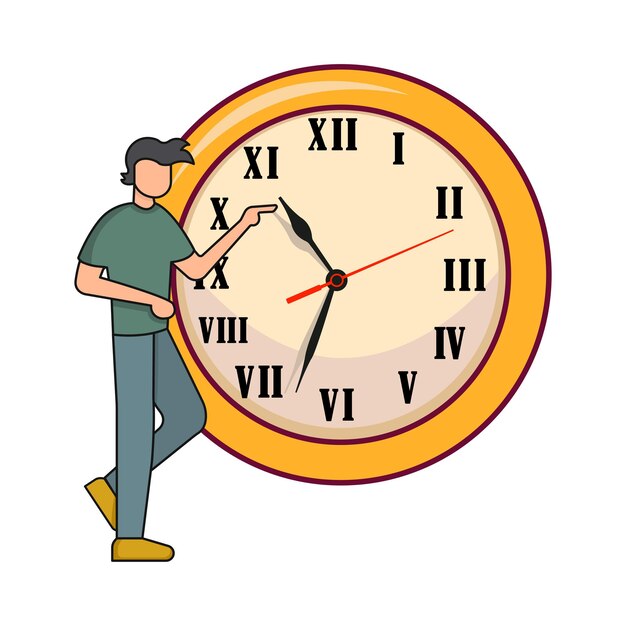 Ilustración de un reloj