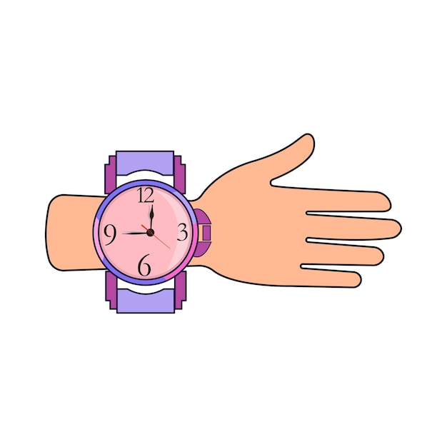 Vector ilustración de un reloj