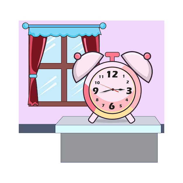 Vector ilustración de un reloj