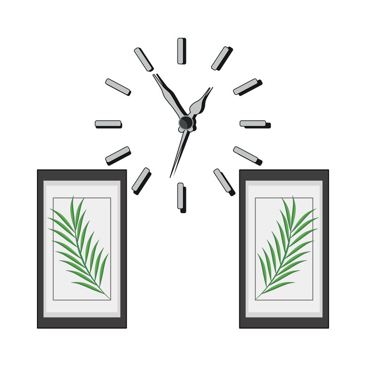 Vector ilustración de un reloj