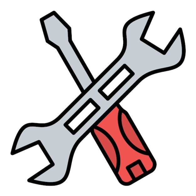 Ilustración de reparación plana