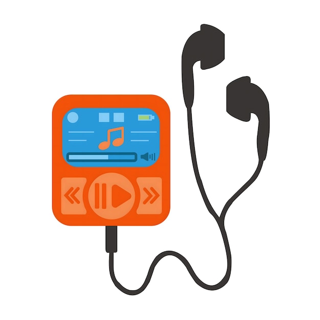 Ilustración del reproductor de MP3