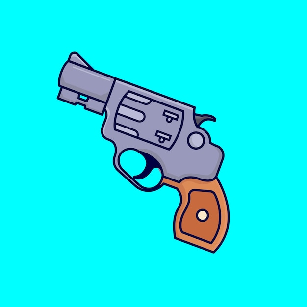 Ilustración del revólver