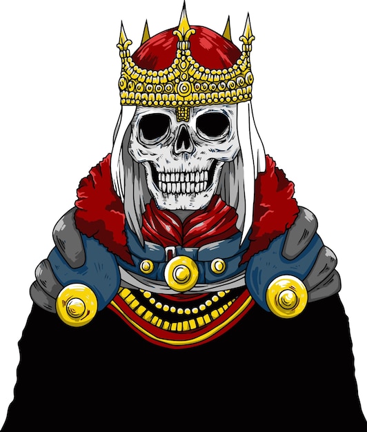 Ilustración del rey esqueleto