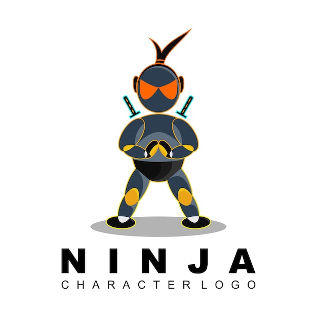 ilustración de robot ninja