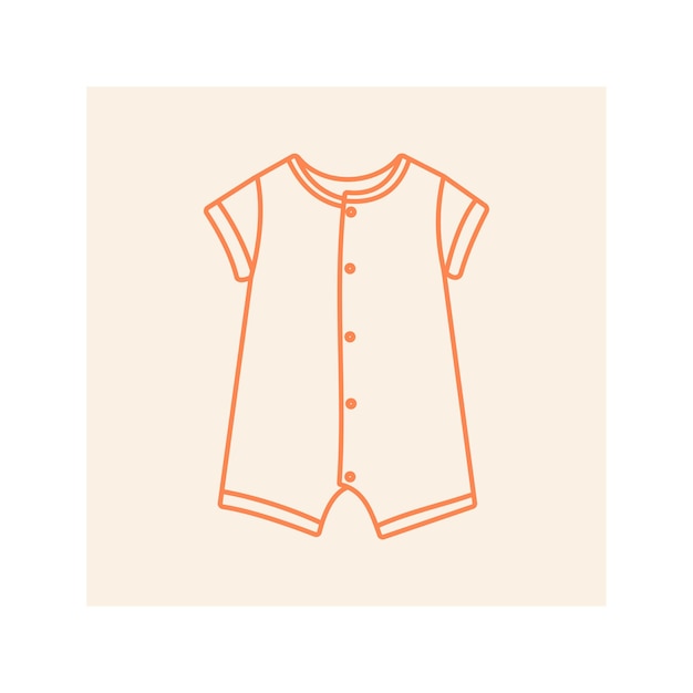 Ilustración de ropa para bebés