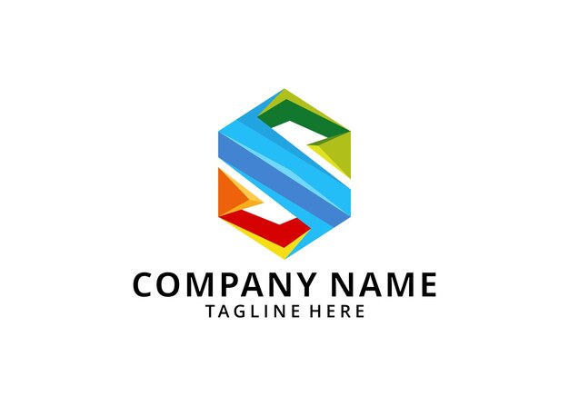 Ilustración S Company Vector Logo y diseño de símbolos
