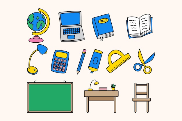 Ilustración de la sala de clases