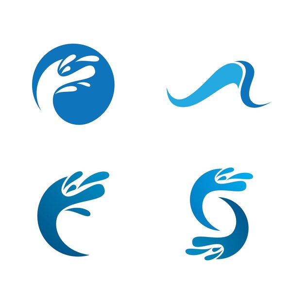 Ilustración de salpicaduras de agua
