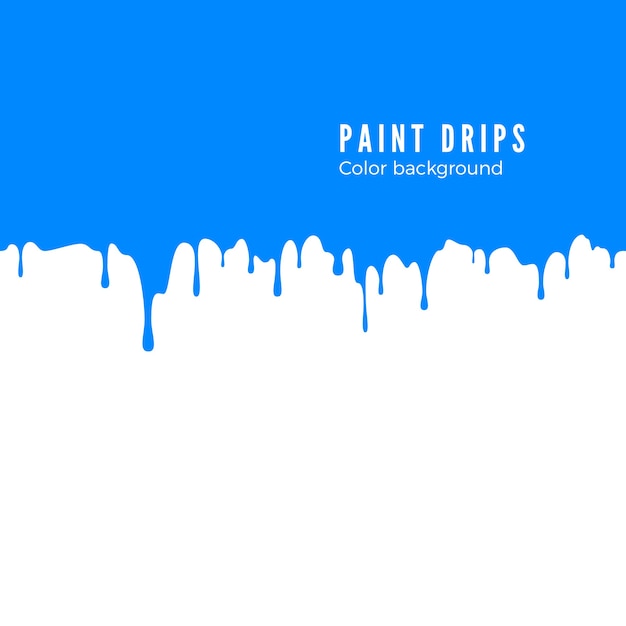 Ilustración de salpicaduras de pintura azul