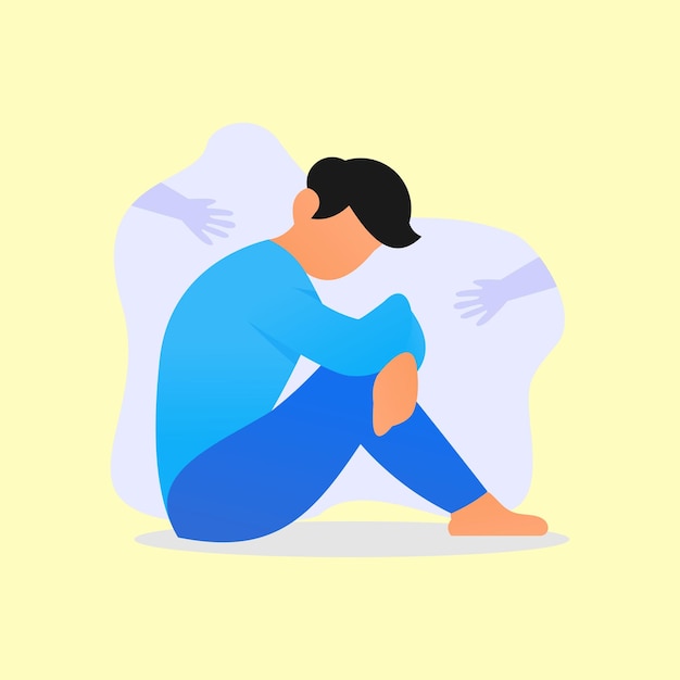 Ilustración de la salud mental del autocuidado