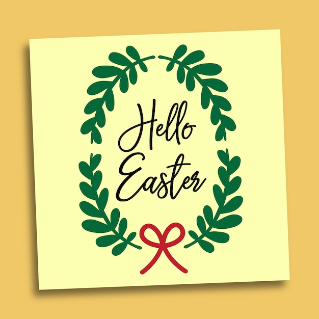 Vector ilustración de saludos de pascua