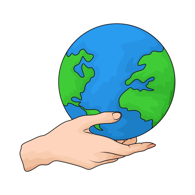 Vector ilustración de la salvación de la tierra
