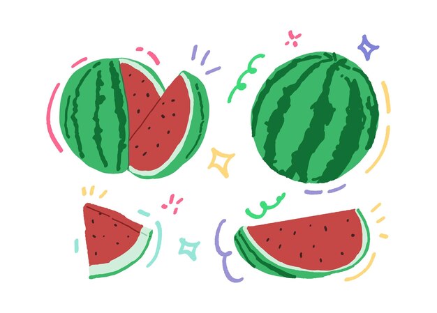Ilustración de las sandías