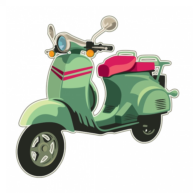 Vector ilustración de scooter