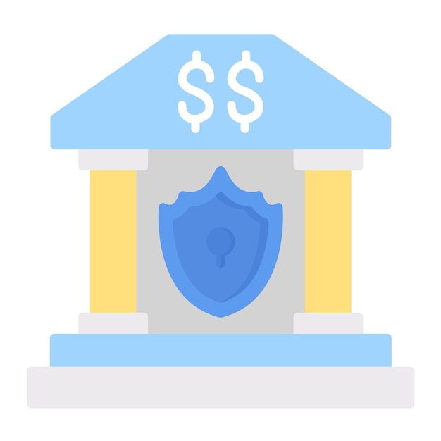 Ilustración de la seguridad del banco