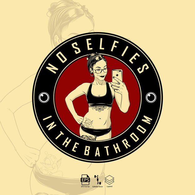 ILUSTRACIÓN DE SELFIES DE MUJER