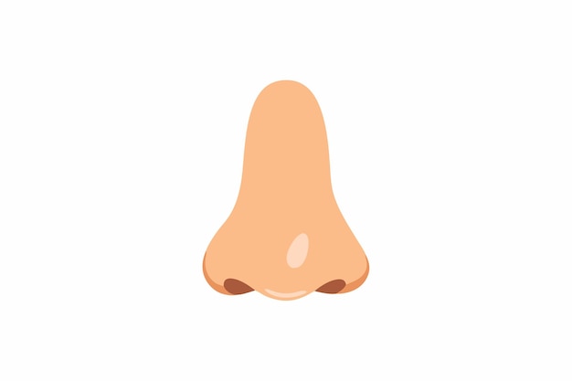 Ilustración sencilla de la nariz