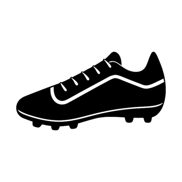 Ilustración sencilla de ropa de fútbol en blanco y negro perfecta para el diseño deportivo, atlético y de fitness