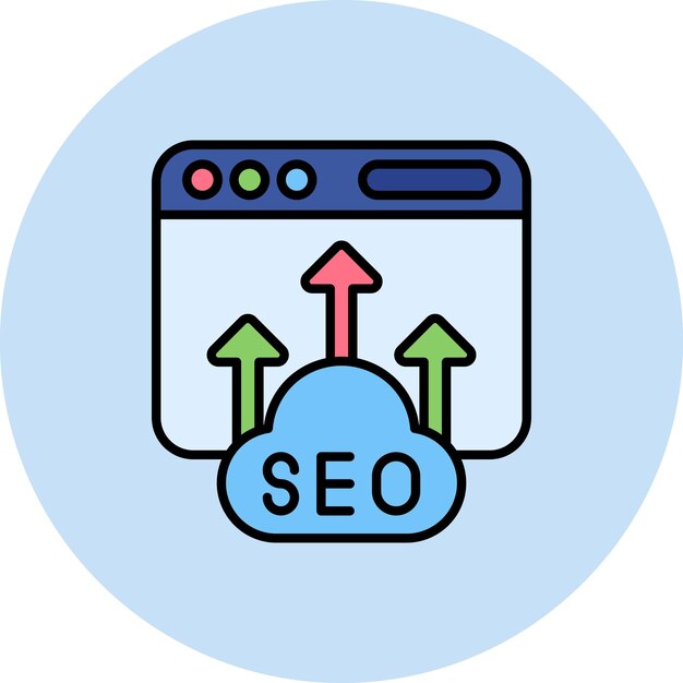 Ilustración de Seo Flat