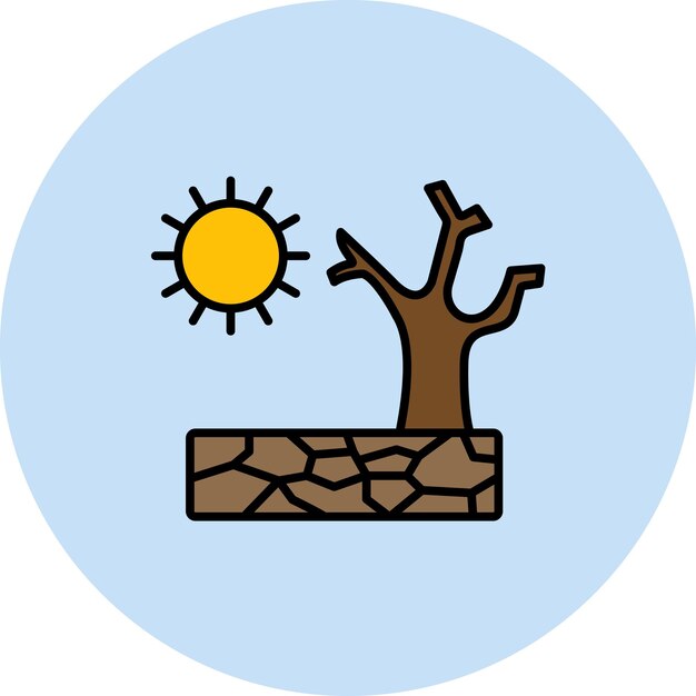 Ilustración de la sequía
