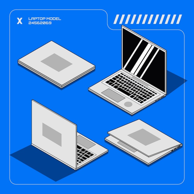 Ilustración del servicio de tecnología de portátiles
